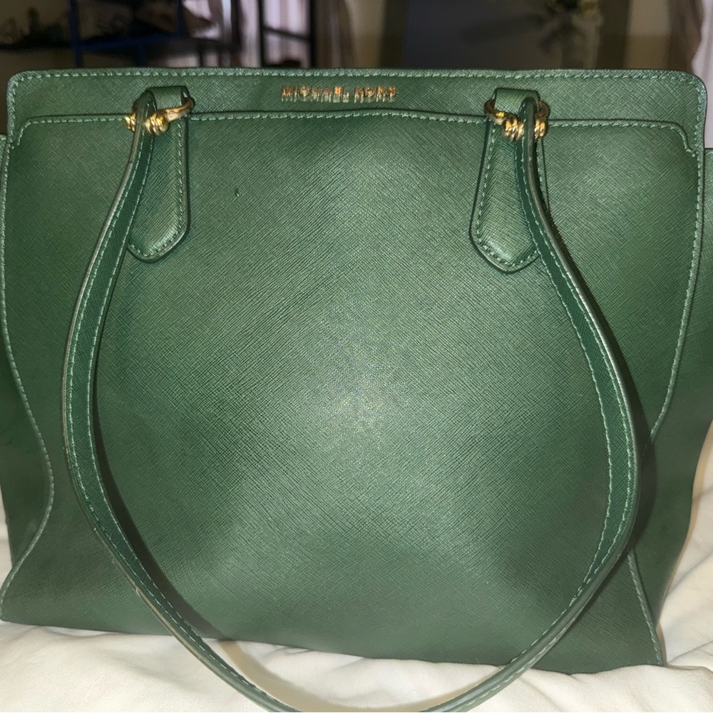 Michael Kors Forest Green Tote Bag